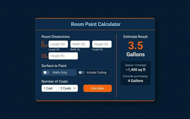 Room Paint Calculator