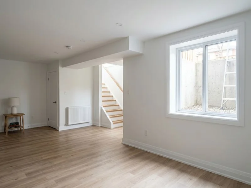 Finished basement drywall in Mississauga home