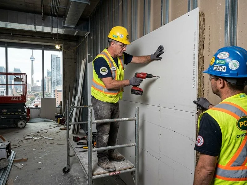 Fire-Resistant Drywall Installation project example 2