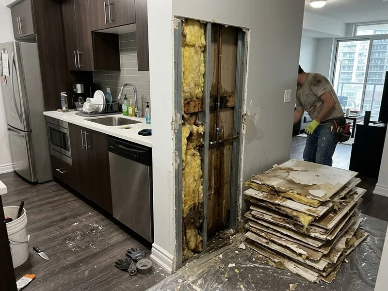 Water Damage Drywall Repair project example 2