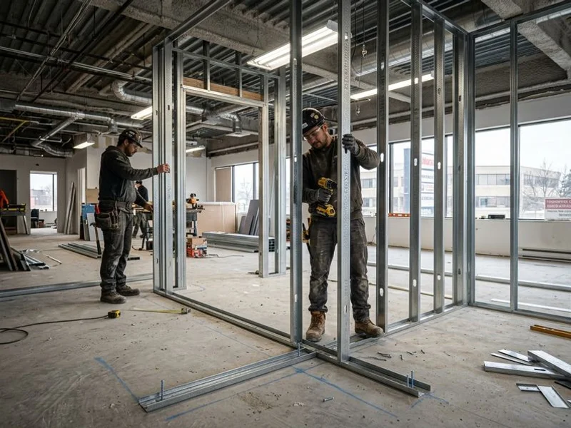 Drywall Partition Installation project example 1