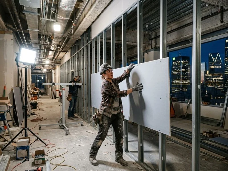 Commercial Drywall project example 1