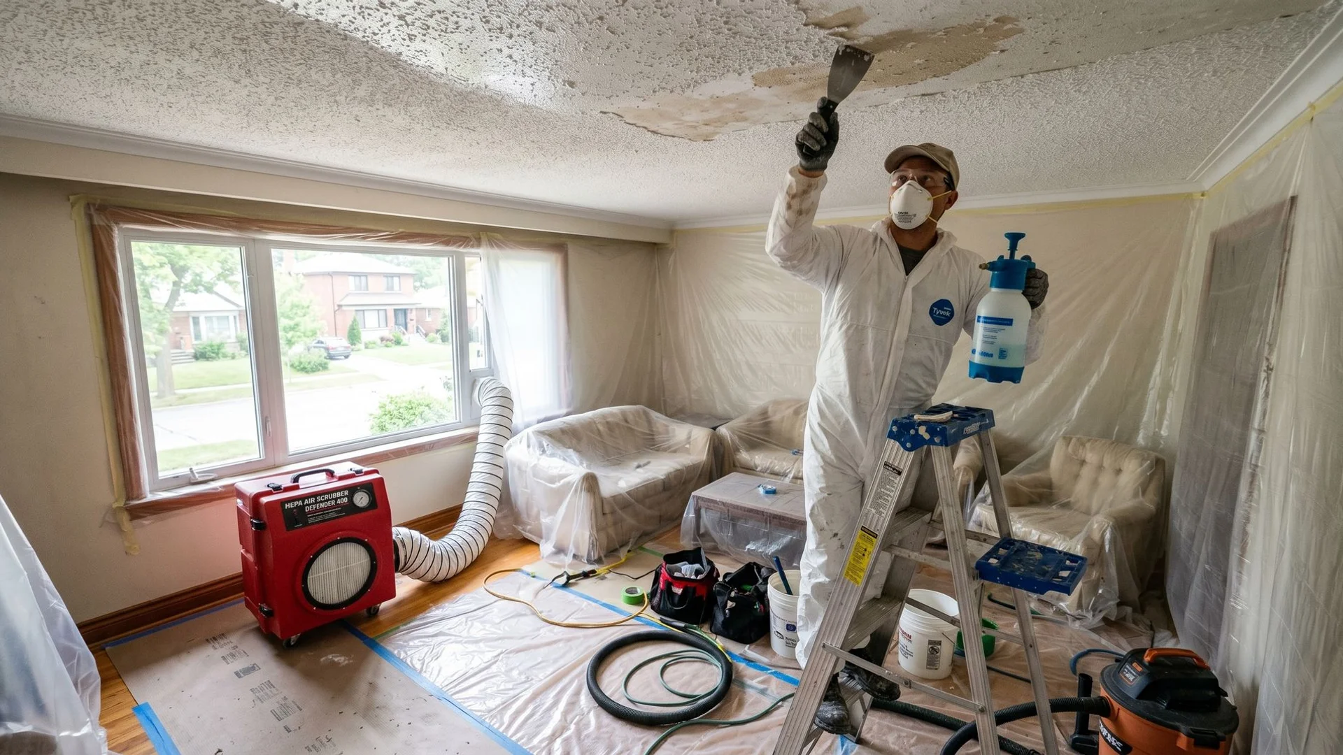 Popcorn Ceiling Removal